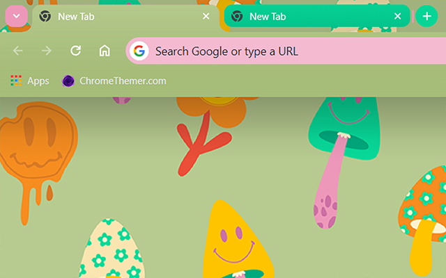 Trippy Hippie Google Theme - Theme For Chrome